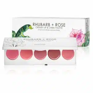 Seraphine Botanicals - Rhubarb Rose Creamy Lip & Cheek Paleta Pomadek i Różów